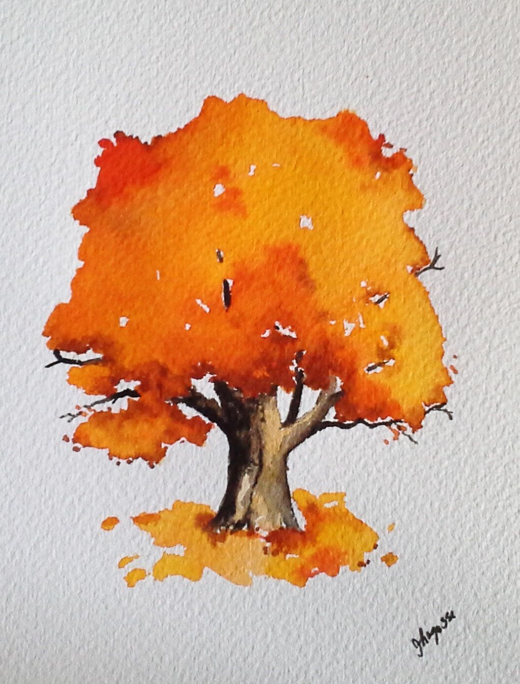 1021x1344 Image Result For Fall Trees Watercolor Need To Paintalready - Autumn Watercolor Paintings