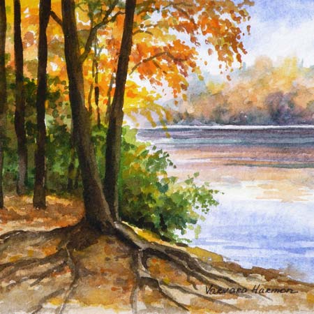 450x450 Varvara Harmon - Autumn Watercolor Paintings