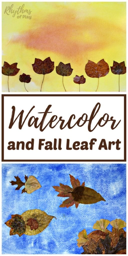 512x1024 Watercolor And Fall Leaf Art Project For Kids Rhythms Of Play - Autumn Watercolor Paintings