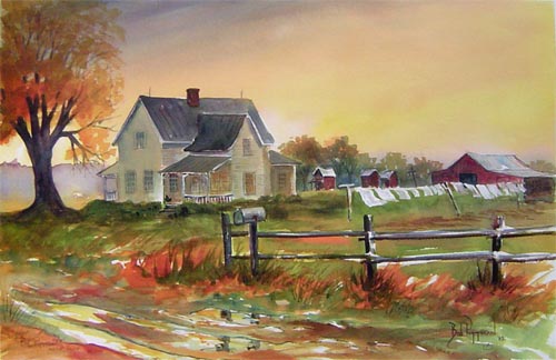 500x324 Autumn Leaves - Autumn Watercolor Paintings