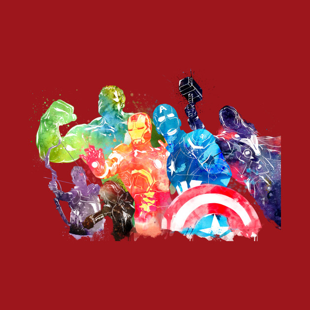 630x630 Avengers Watercolor - Avengers Watercolor