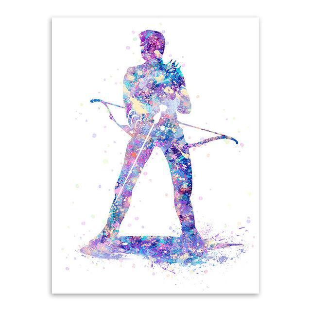 640x640 Avengers Watercolor Wall Art - Avengers Watercolor