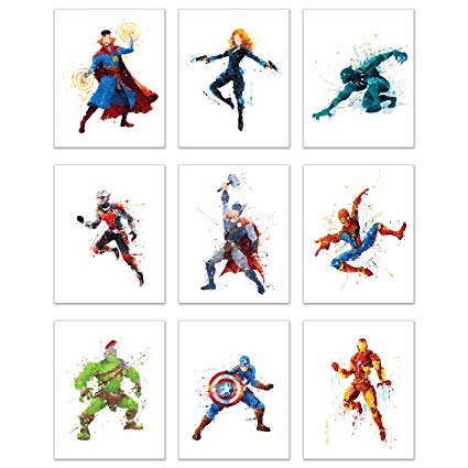 Avengers Watercolor at PaintingValley.com | Explore collection of ...