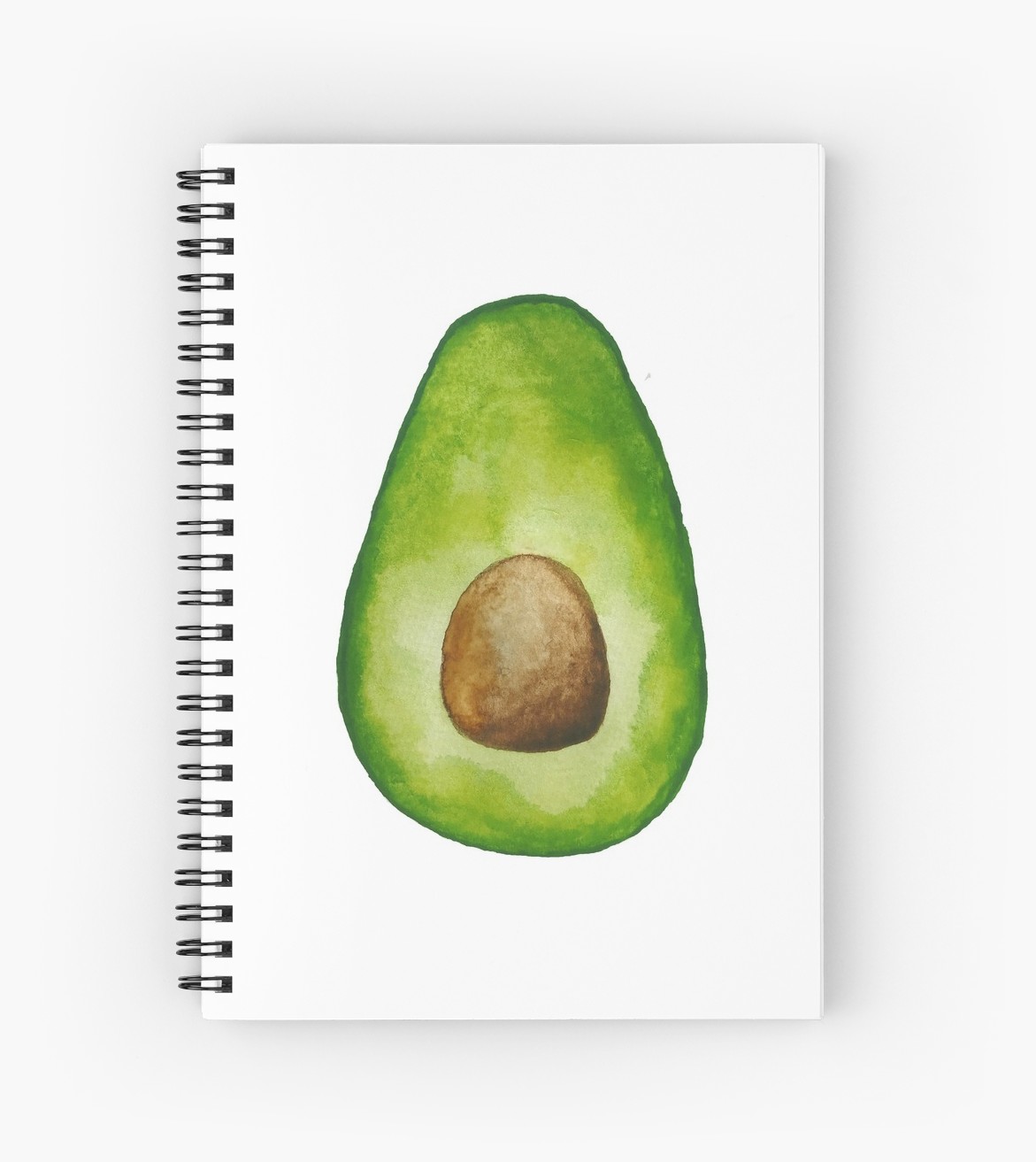 1171x1313 Avocado Watercolor Spiral Notebooks By Jfink Redbubble - Avocado Watercolor