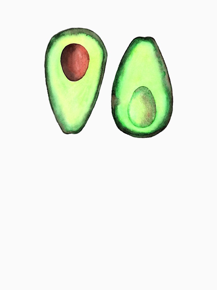 750x1000 Avocado Watercolor Unisex T Shirt By Beccadryden Redbubble - Avocado Watercolor
