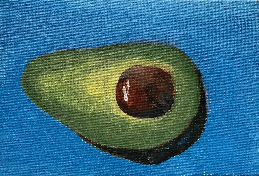 1000x682 Avocado (Watercolor) Peachy Paintings - Avocado Watercolor