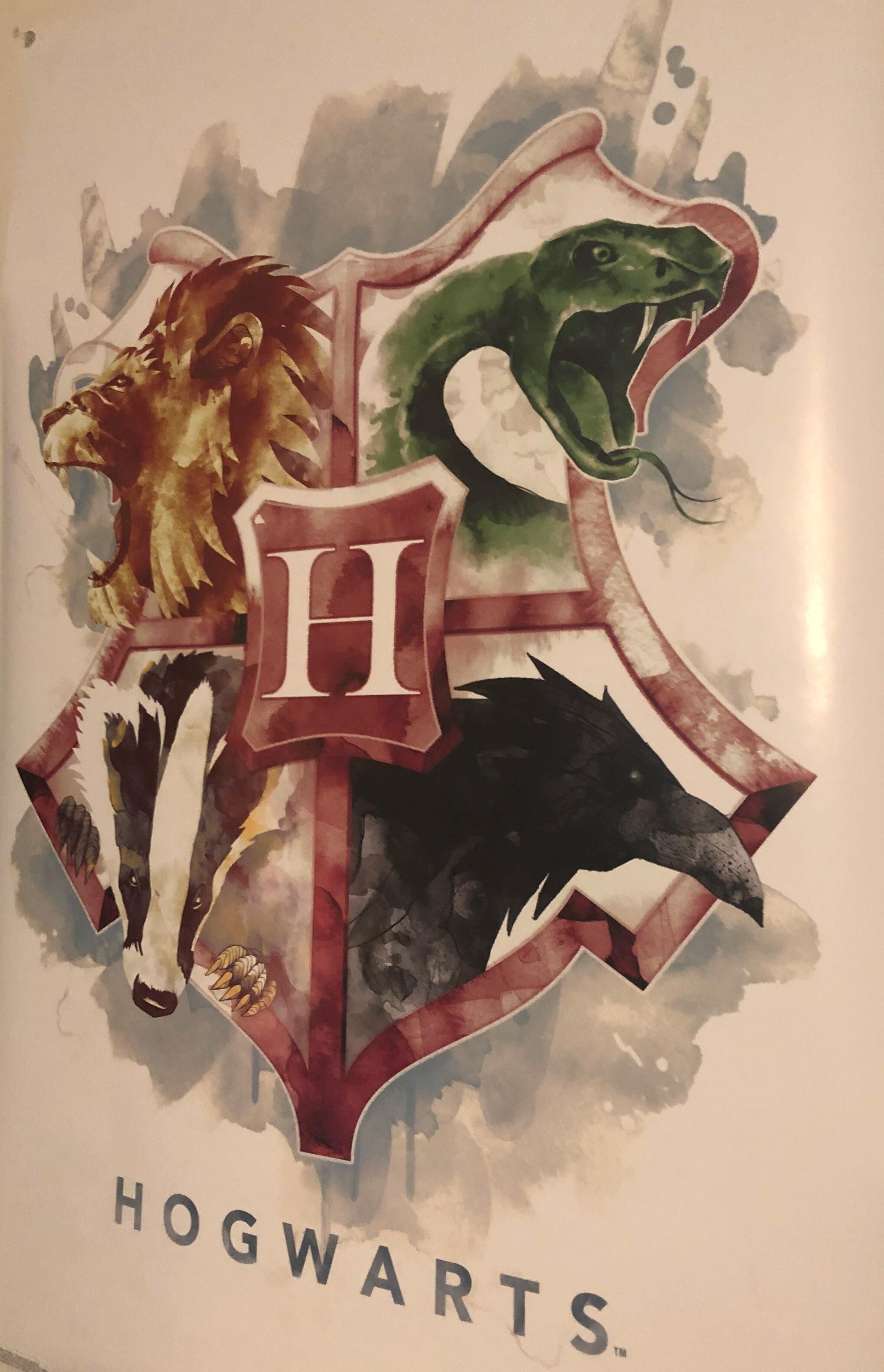 2381x3696 I Saw This Awesome Watercolor Style House Crest Poster The Other - Awesome Watercolor