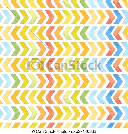 450x470 Navajo Aztec Textile Inspiration Watercolor Pattern. Native - Aztec Watercolor