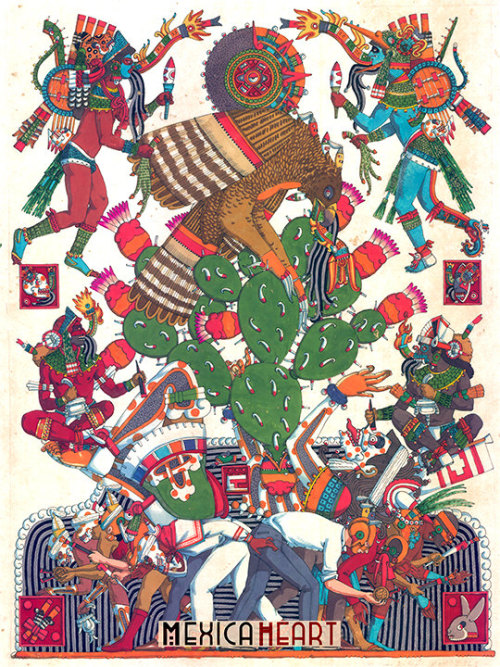 500x667 Aztec Watercolor Tumblr - Aztec Watercolor