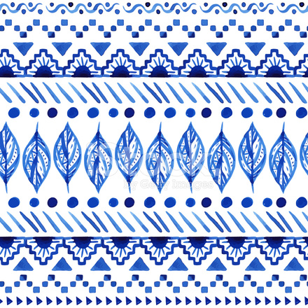 440x440 Aztec Watercolor Stock Vector - Aztec Watercolor