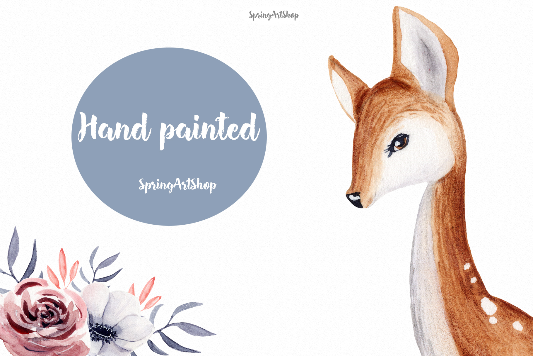1820x1214 Cute Baby Deer Watercolor Clipart Baby Animals - Baby Deer Watercolor