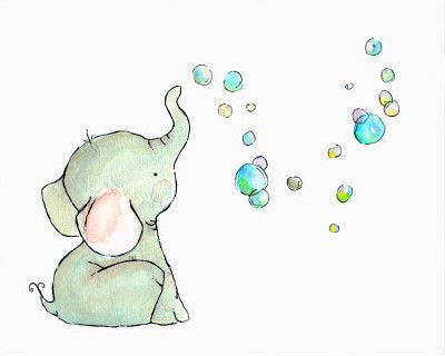 400x320 Pin By Clara Hernandez On Cutesy Drawings In 2018 - Baby Elephant Watercolor