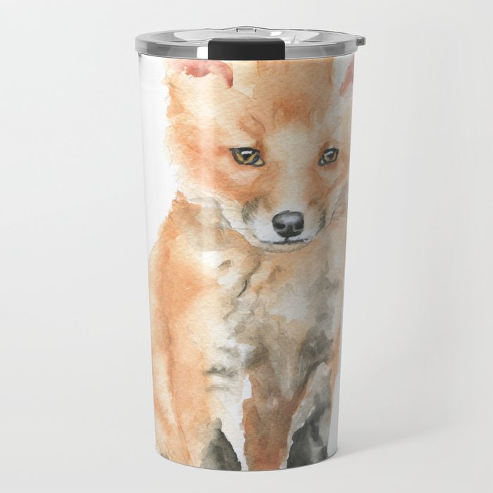 700x700 Baby Fox Watercolor Painting - Baby Fox Watercolor