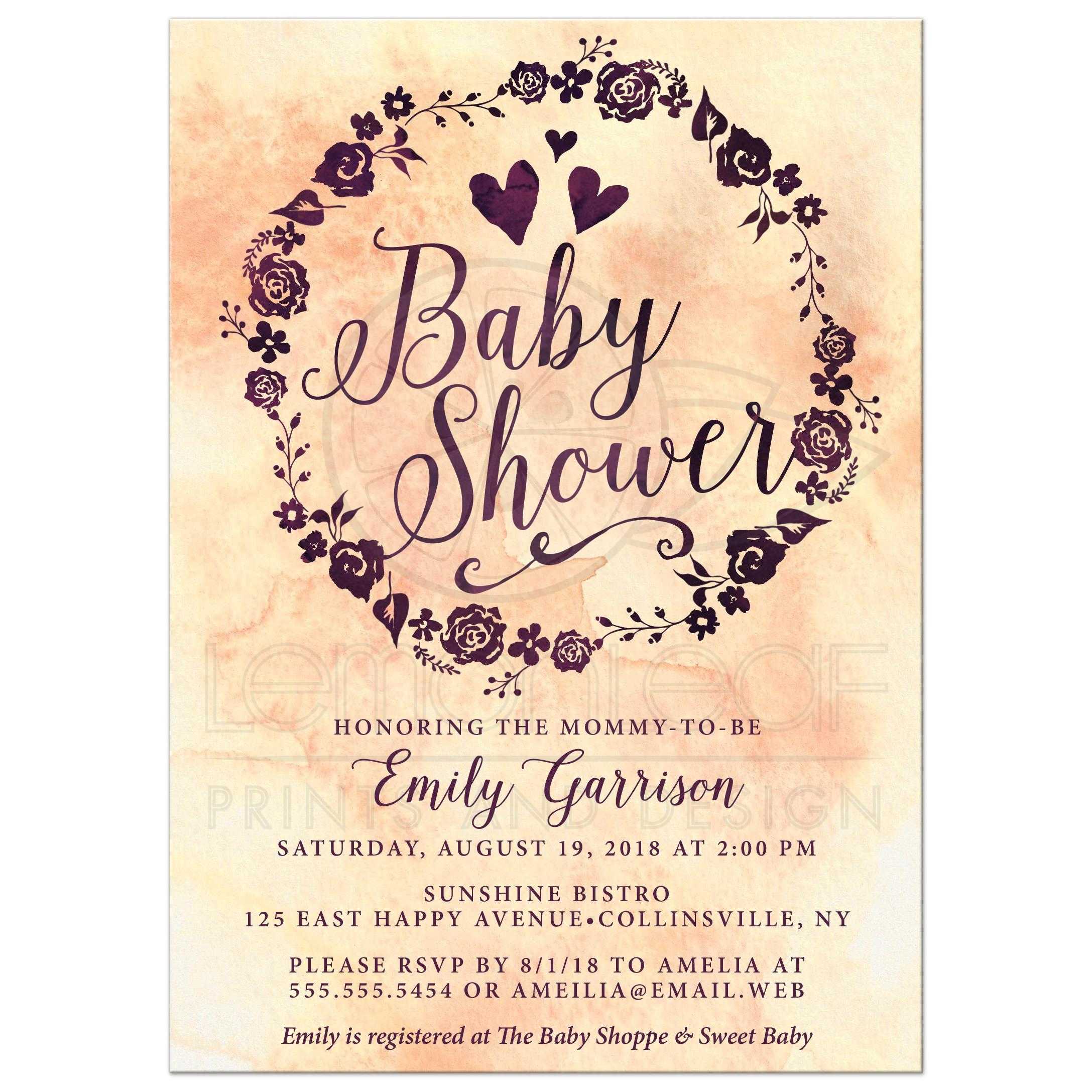 2175x2175 Baby Shower Invitations - Baby Shower Watercolor