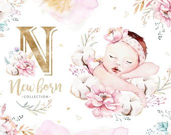 340x270 Watercolor Baby Etsy - Baby Watercolor
