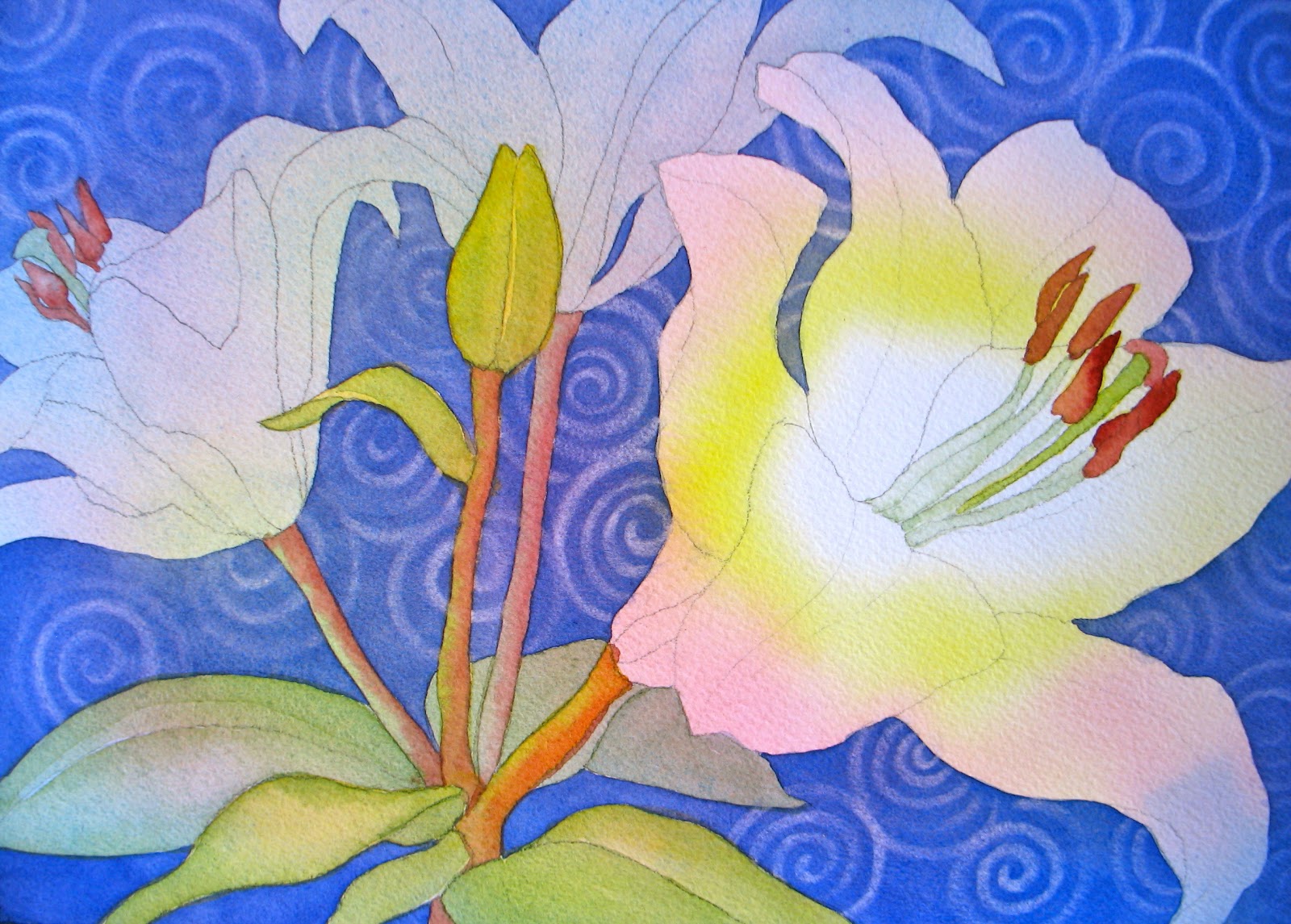 1600x1145 The Painted Prism Watercolor Workshop Painting White Flowers - Background Watercolor Techniques