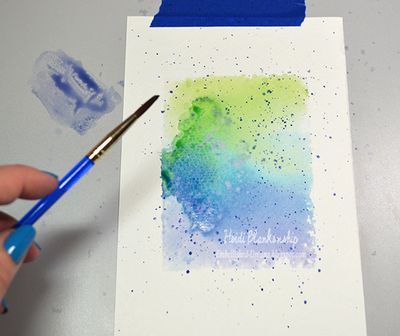 400x336 Tutorial Tuesday Watercolor Series Part I Creating Designer - Background Watercolor Techniques