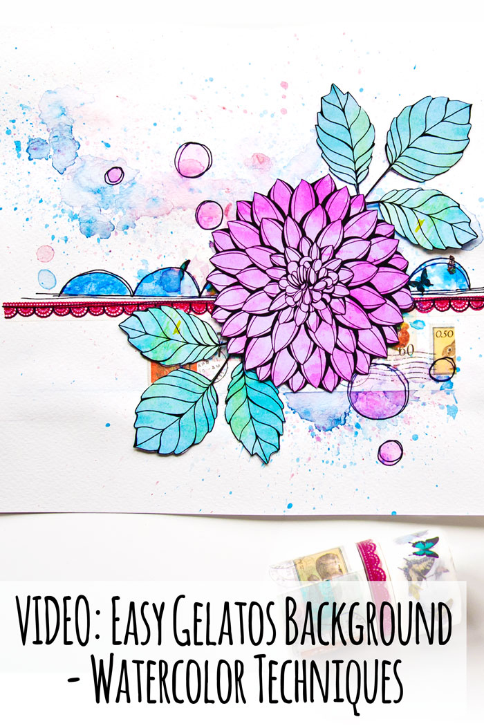 700x1050 Video Easy Gelatos Background - Background Watercolor Techniques