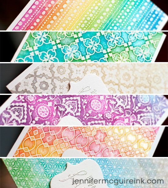 550x618 Easy Watercolor Backgrounds Video By Jennifer Mcguire Ink Card - Background Watercolor Techniques