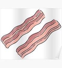 210x230 Watercolor Bacon Posters Redbubble - Bacon Watercolor
