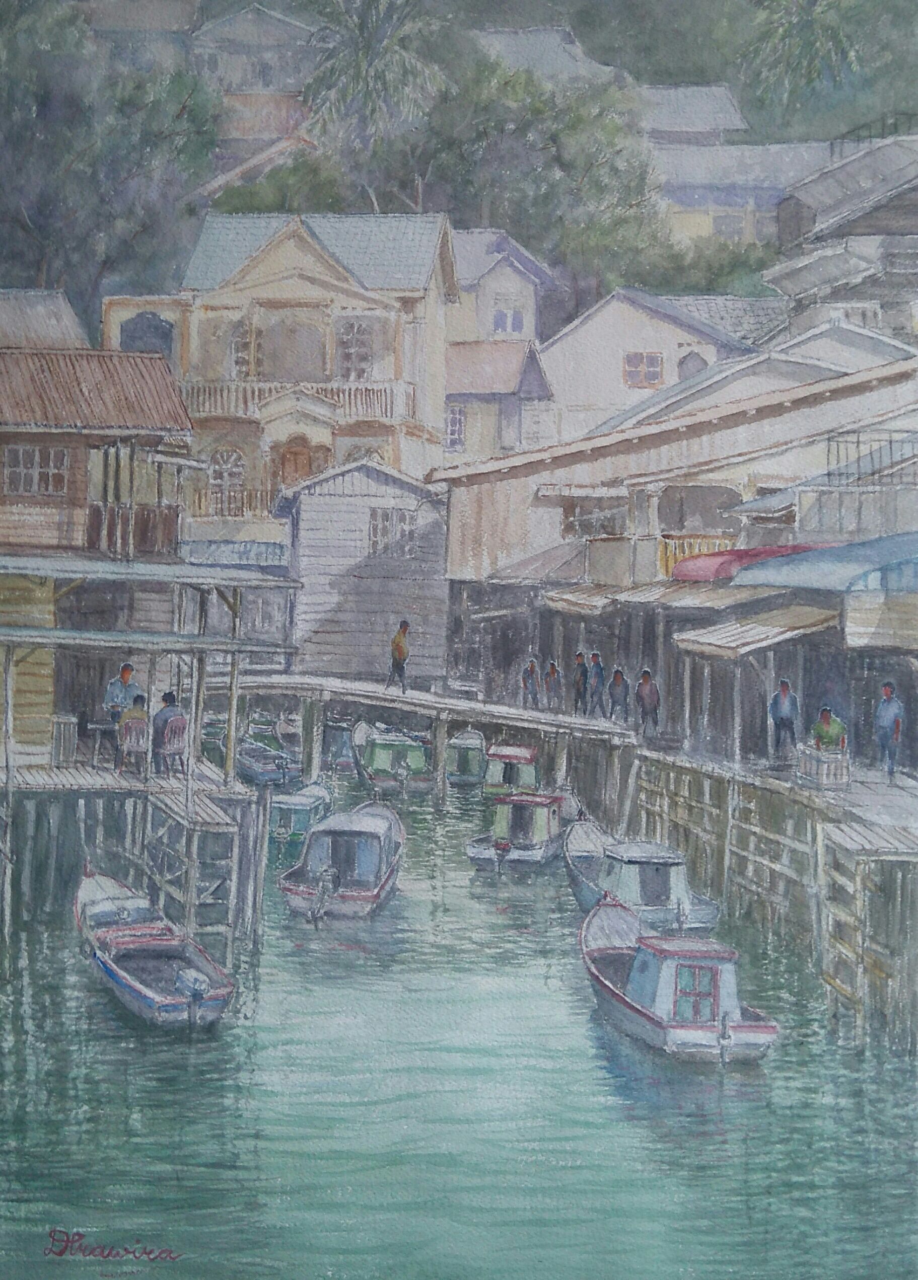 1823x2543 Tarempa, Anambas Islands,riau. Indonesia, ( Donny Prawira And His - Bad Watercolor