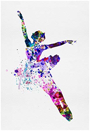 308x450 Flying Ballerina Watercolor 1 Poster By Irina March 13 - Ballerina Watercolor