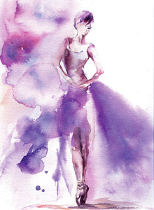 220x300 Watercolor Ballerina Paintings Fine Art America - Ballerina Watercolor