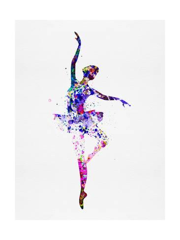 366x488 Ballerina Dancing Watercolor 2 Art By Irina March - Ballerina Watercolor