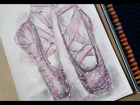 480x360 Watercolor Ballet Shoes Illustration - Ballet Shoes Watercolor