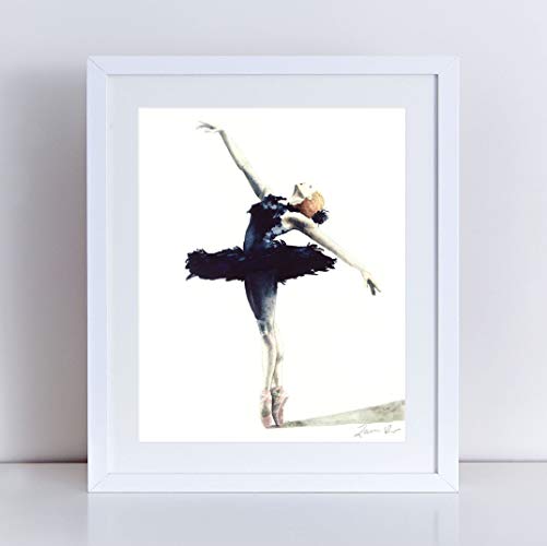 501x500 Black Swan Art Swan Lake Ballerina Painting Ballet - Ballet Watercolor