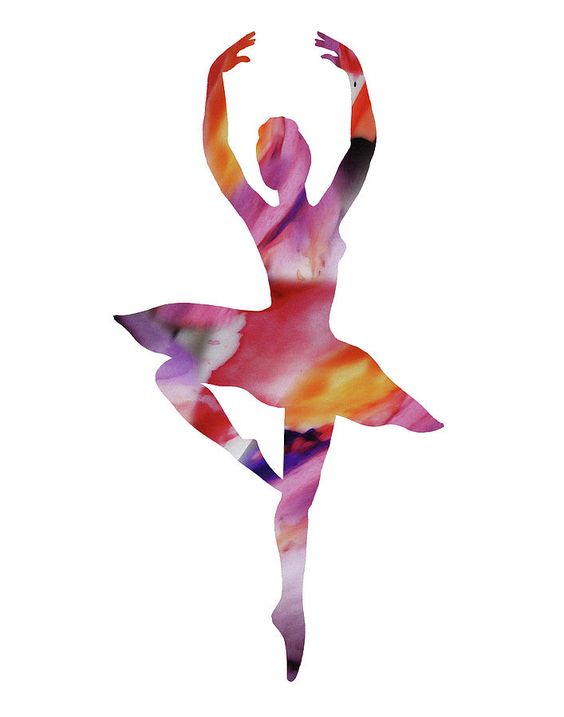 564x717 Wonderfully Fluid Watercolor Ballerina Art - Ballet Watercolor