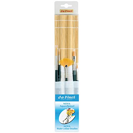 425x425 Da Vinci Watercolor Series 5307 Nova Paint Brush Set - Bamboo Watercolor Brushes