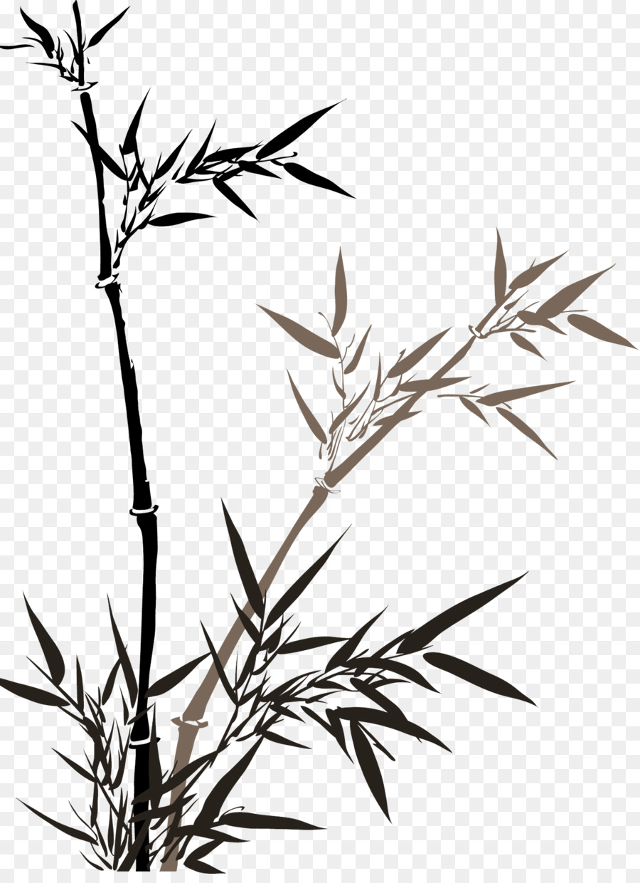 900x1240 China Bamboo Ink Wash Painting Watercolor Painting - Bamboo Watercolor Painting