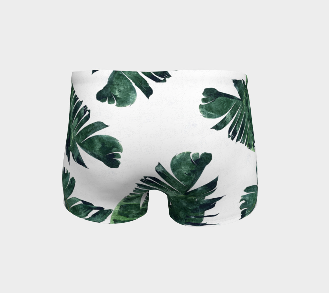 1120x1000 Banana Leaf Watercolor Pattern Shorts, Shorts By 83 Oranges - Banana Leaf Watercolor