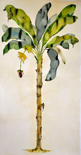 274x525 Idoline Duke Artist - Banana Tree Watercolor