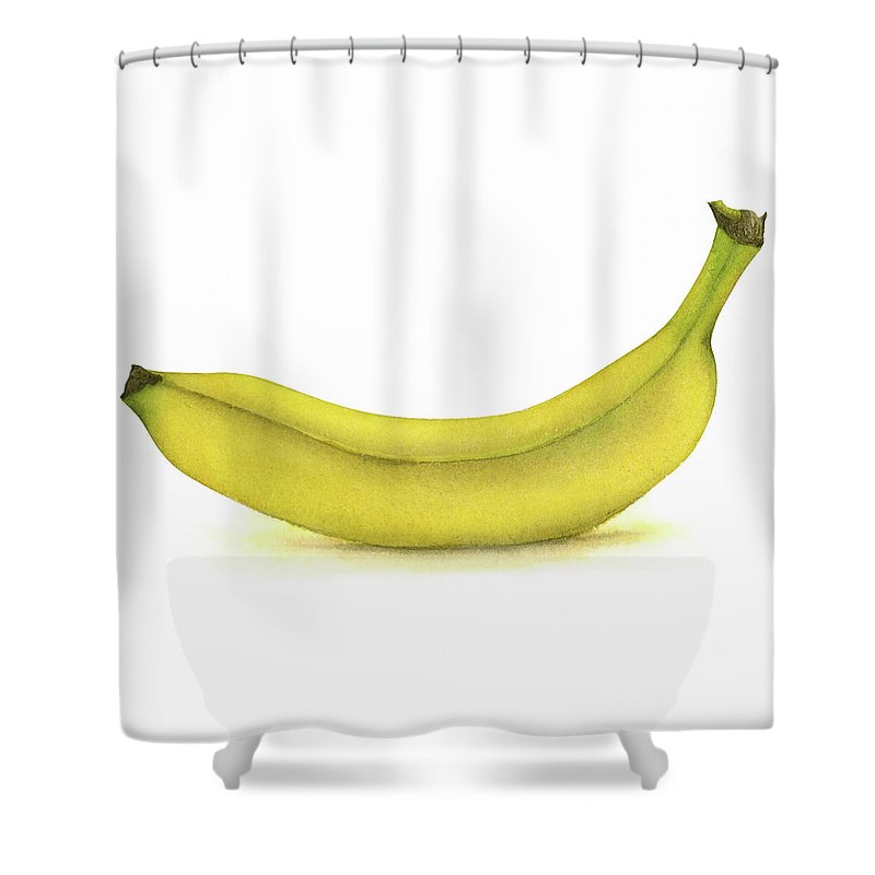 800x800 Banana Watercolor Shower Curtain For Sale By Zapista - Banana Watercolor
