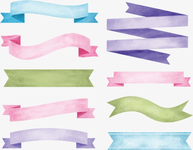 650x506 Vector Hand Drawn Labels, Vector, Banner, Watercolor Png And - Banner Watercolor