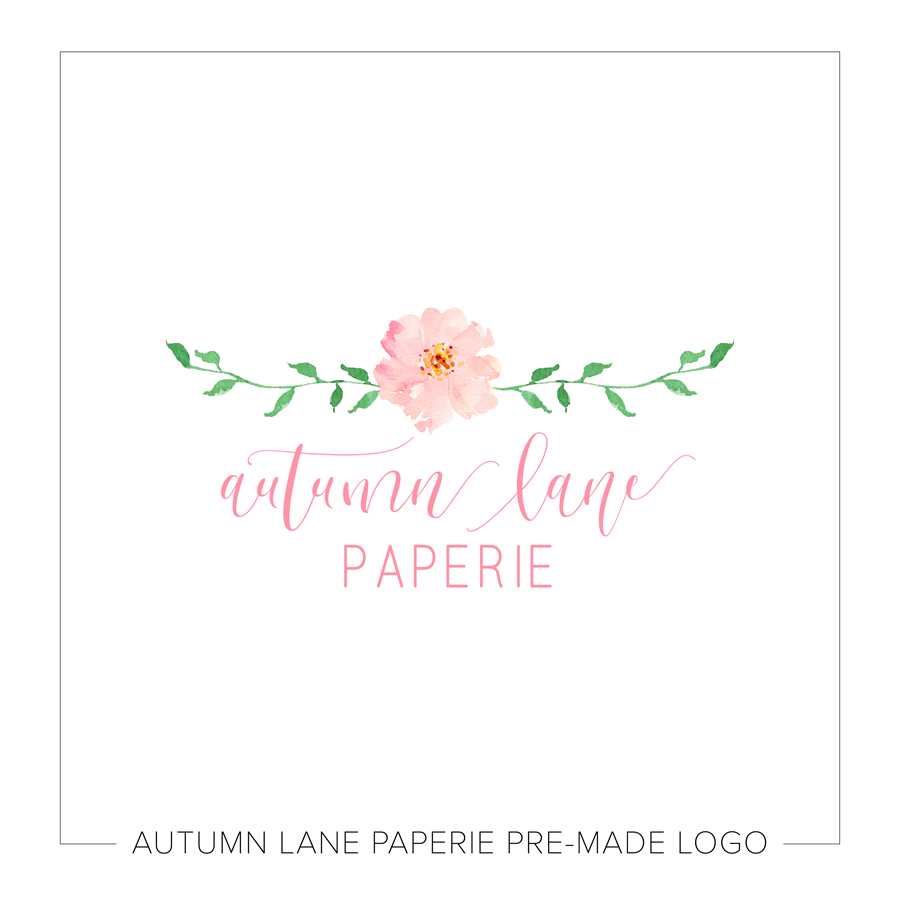 900x900 Watercolor Floral Banner Logo - Banner Watercolor