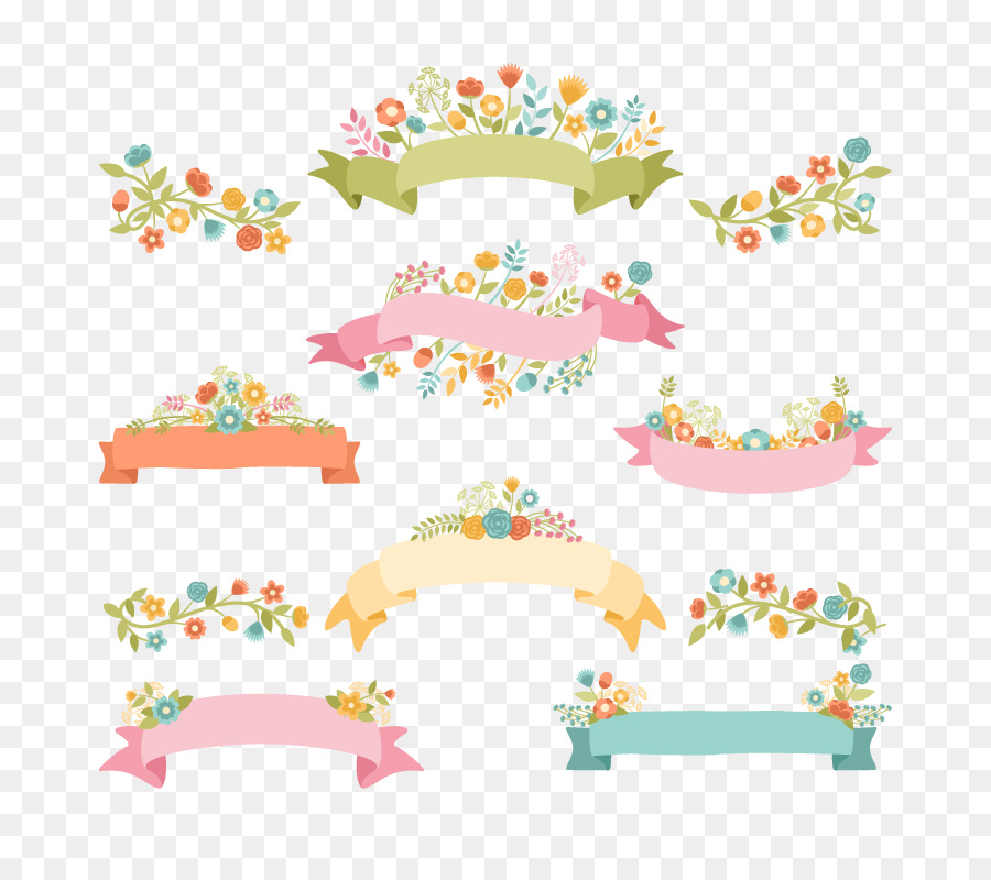 900x800 Clip Art - Banner Watercolor