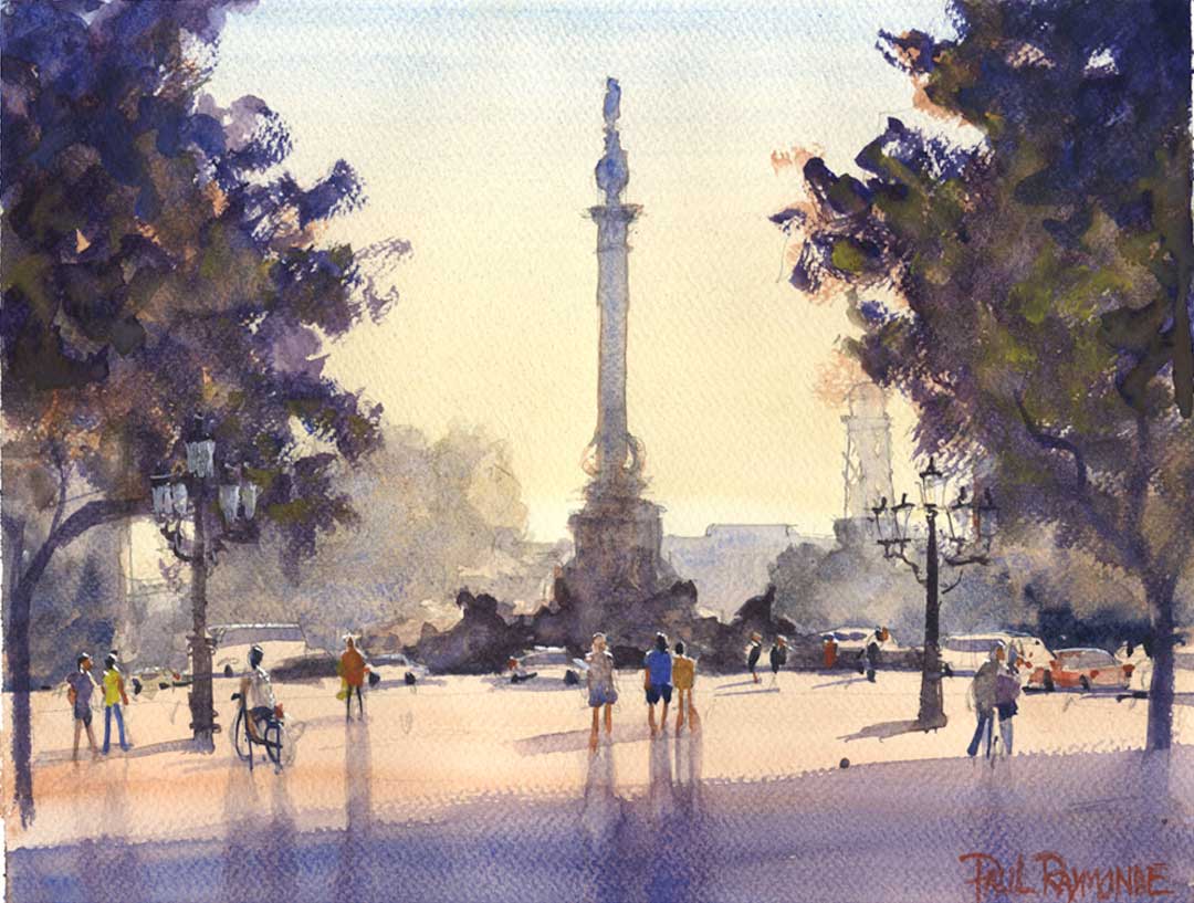 1080x817 Pauls Painting Gallery - Barcelona Watercolor