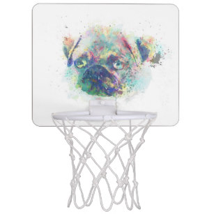 307x307 Watercolor Splatters Mini Basketball Hoops Zazzle - Basketball Watercolor