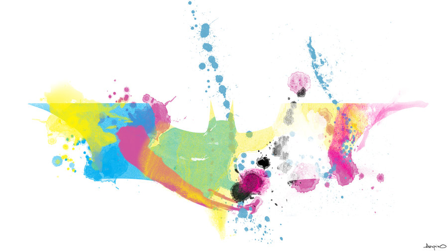 900x506 Batman Watercolor By Ampix0 - Batman Logo Watercolor