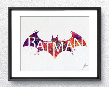 460x368 Products - Batman Logo Watercolor