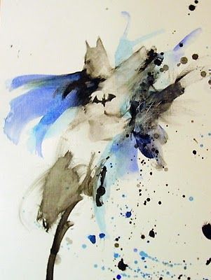 301x400 Watercolor Batman Shelton Bryant My First Batman Watercolor - Batman Watercolor