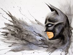 236x177 How To Draw And Paint Batman Painting Batman Watercolor Art - Batman Watercolor Painting