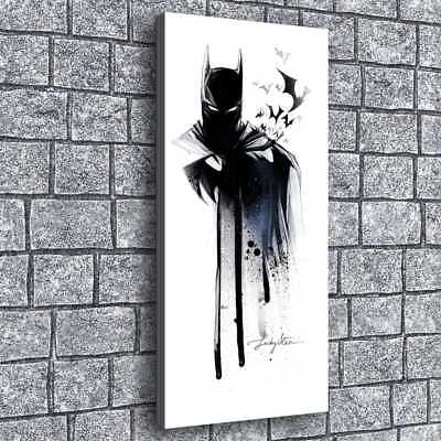 400x400 Batman Watercolor Poster Painting Hd Print On Canvas Home Decor - Batman Watercolor Painting