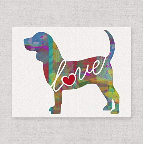 499x500 Beagle Love - Beagle Watercolor