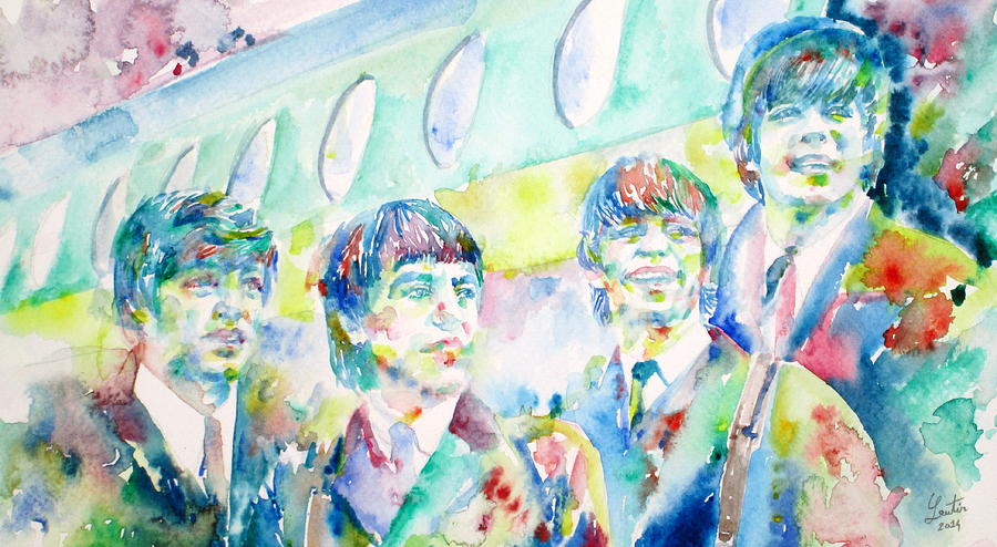900x494 The Beatles - Beatles Watercolor