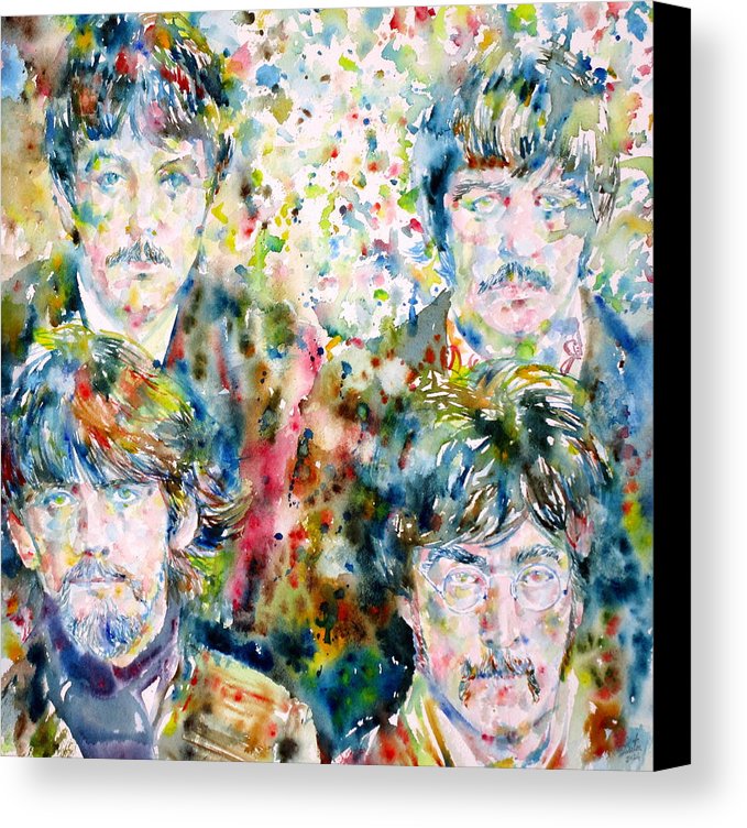 679x752 The Beatles - Beatles Watercolor