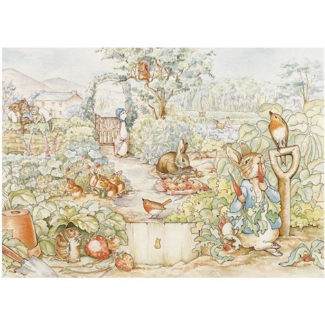 470x470 Six Watercolor Scenes Using Beatrix Potter Characters By Alex - Beatrix Potter Watercolor